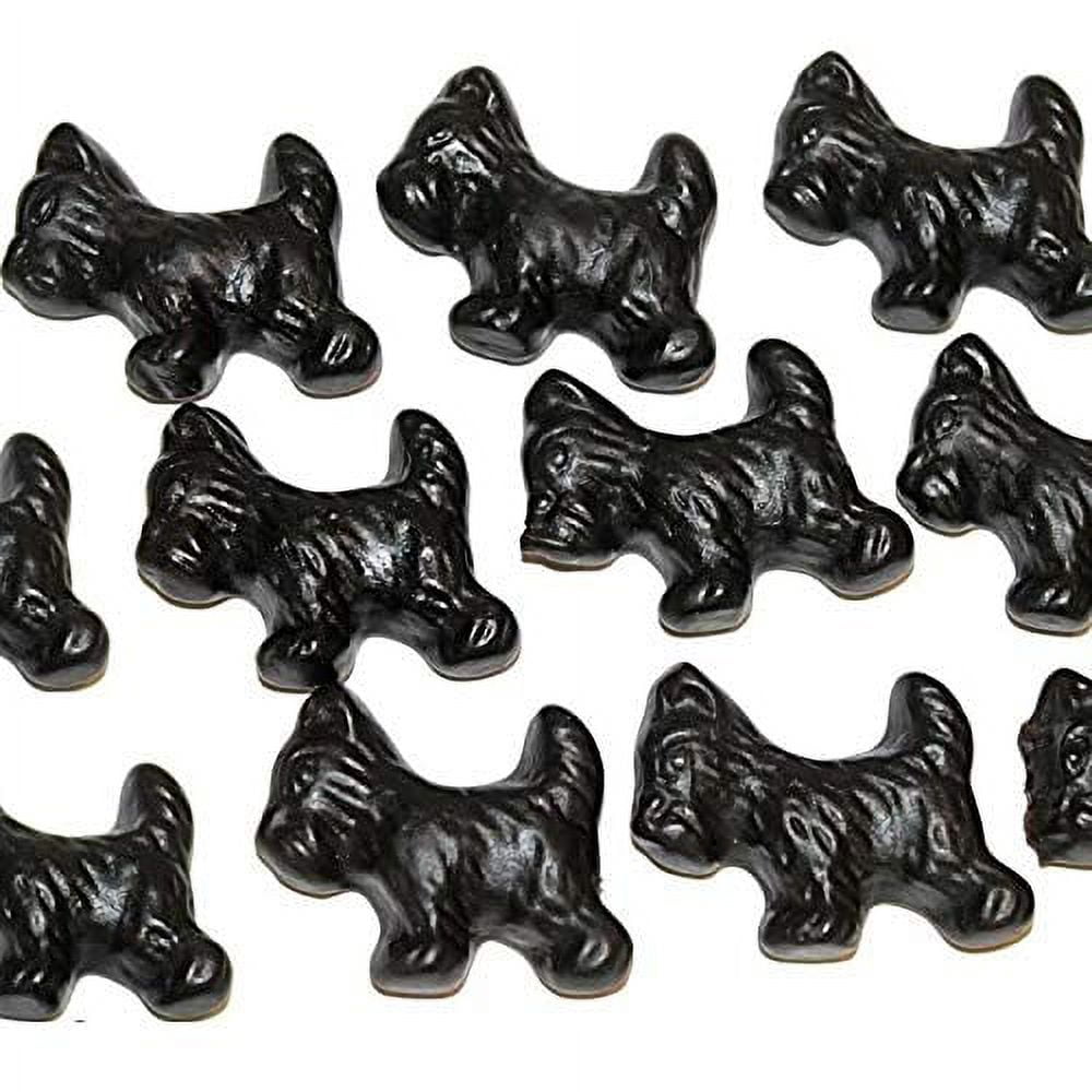 All Natural Black Licorice Scottie Dogs, 2 lb MADE WITH REAL LICORICE