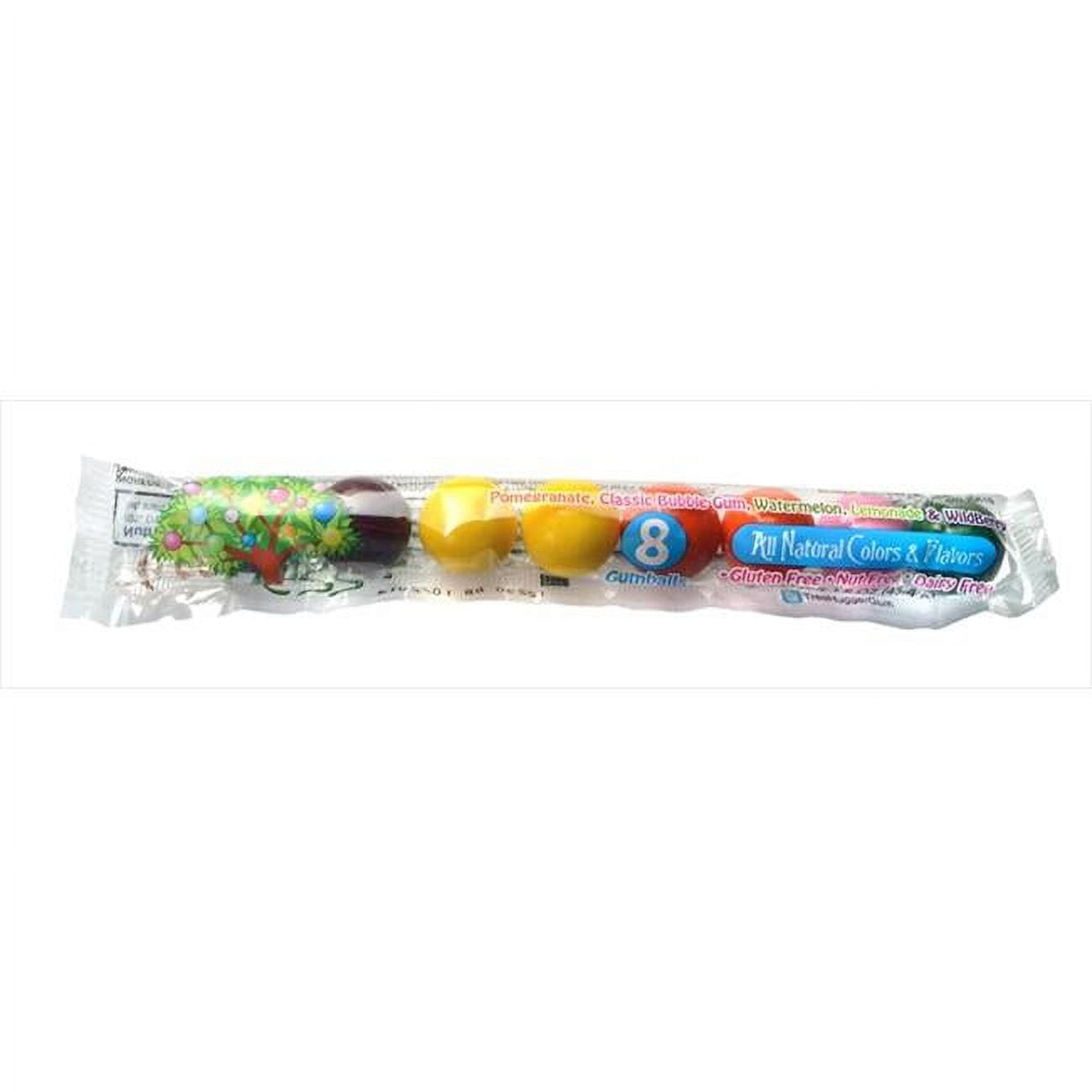 All Natural Bubble Gum tube Fantastic Fruit, 12 pack