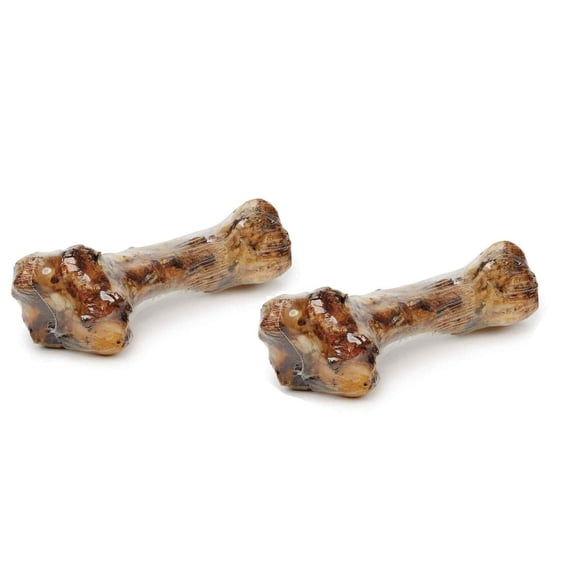 All Natural Buffalo Shoulder 12 Inch Big Dog Bones Meaty Dental Chew Health (2 Bones)