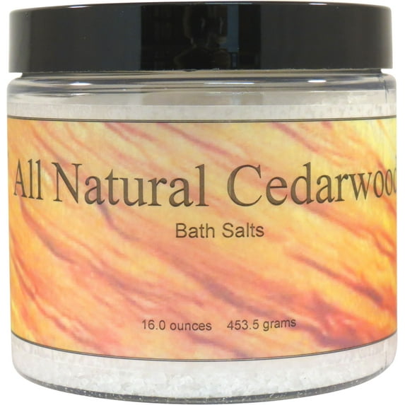 All Natural Cedarwood Bath Salts by Eclectic Lady, 16 ounces