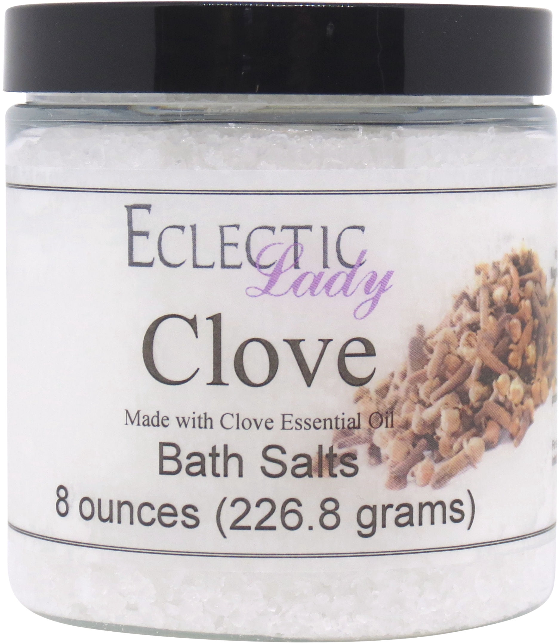 All Natural Clove Bath Salts by Eclectic Lady, 8 ounces - Walmart.com