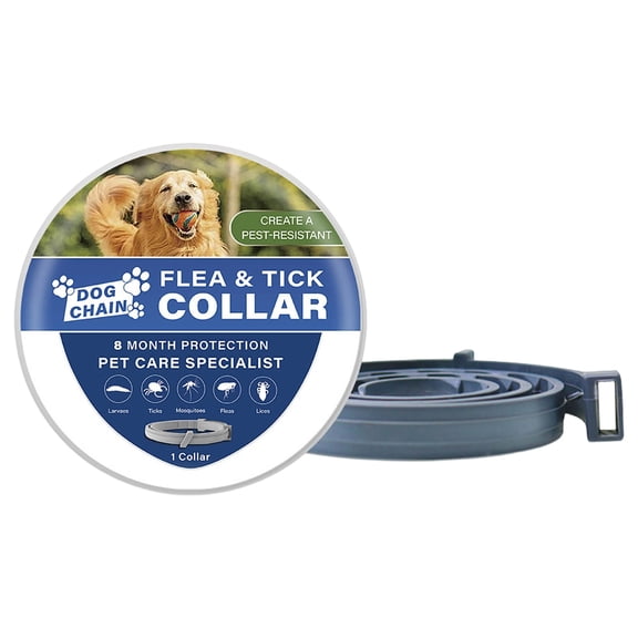 All Natural Dog&Cat Flea and Tick Collar for Long Lasting Protection Easy to Put On Water Resistant for Active Dog&Cats Play
