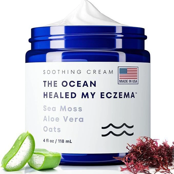 All Natural Eczema Soothing Cream Made with sea moss! Sensitive Skin Dry Skin Hydrating Comfort Moisture Fragrance Free Skin care