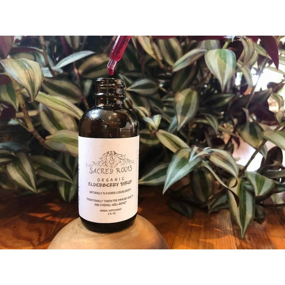 All Natural Elderberry Syrup -2oz Amber Glass Bottle w/Dropper