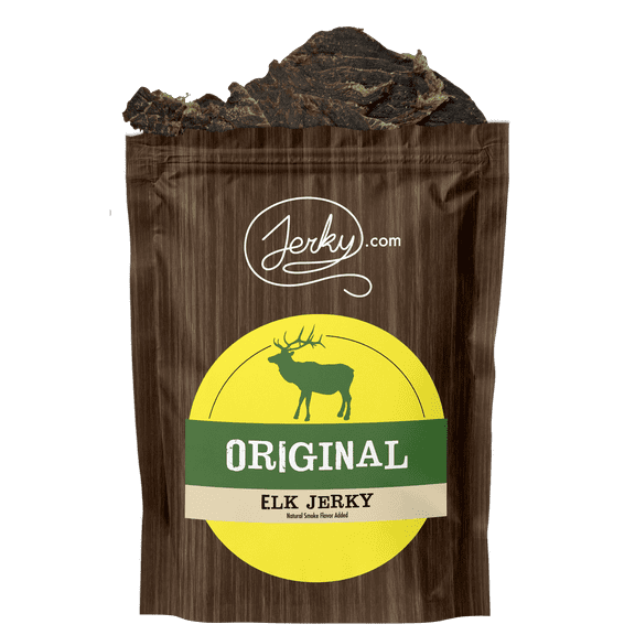 All-Natural Original Elk Jerky - High-Protein, Low-Fat, Exotic Snack - Gluten-Free, All-Natural Ingredients - Perfect for Hiking, Camping, and On-the-Go 1.75oz