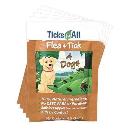 All Natural Flea and Tick 4-Dogs Wipe (5 cnt.)