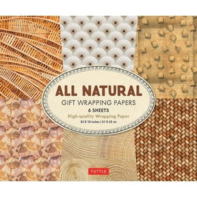 All Natural Gift Wrapping Papers 6 Sheets: 24 X 18 Inch (61 X 45 CM) Wrapping Paper (Other)