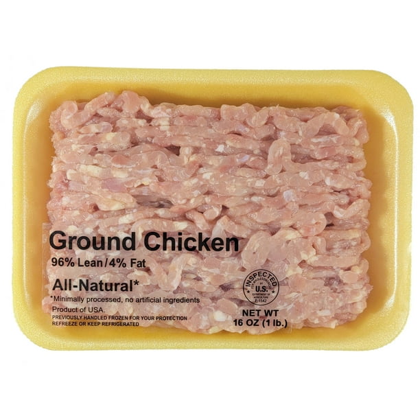 All Natural Ground Chicken 96 Lean, 1 lb, 23g Protein per 4oz Serving
