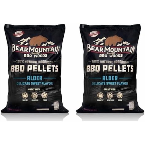 All Natural Hardwood Pellets, Alder Wood 20 Pound Bag, Ideal for Pellet Smokers, Smoky Wood Fired Flavor (2 Pack)$$Tools & Hardware Other