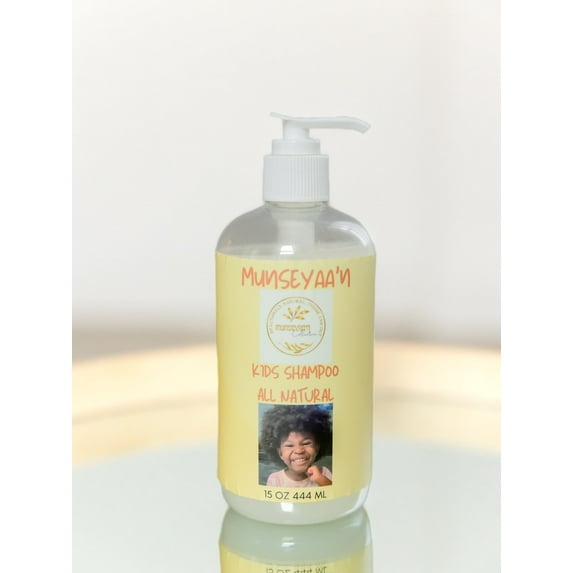 All Natural Kids Hair Shampoo, Volumizing Shampoo for All Hair Types, Dry Damaged Hair Care, Nourishing Shampoo