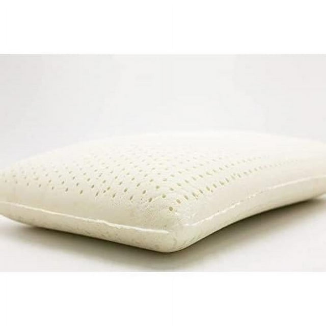 All Natural Low Profile Low Height Latex Pillow (Standard Size, Soft