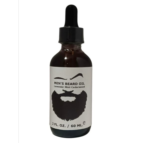 Mens Beard Oil Lavender Mint Cedarwood- Lori G Ashley - 2 fl oz