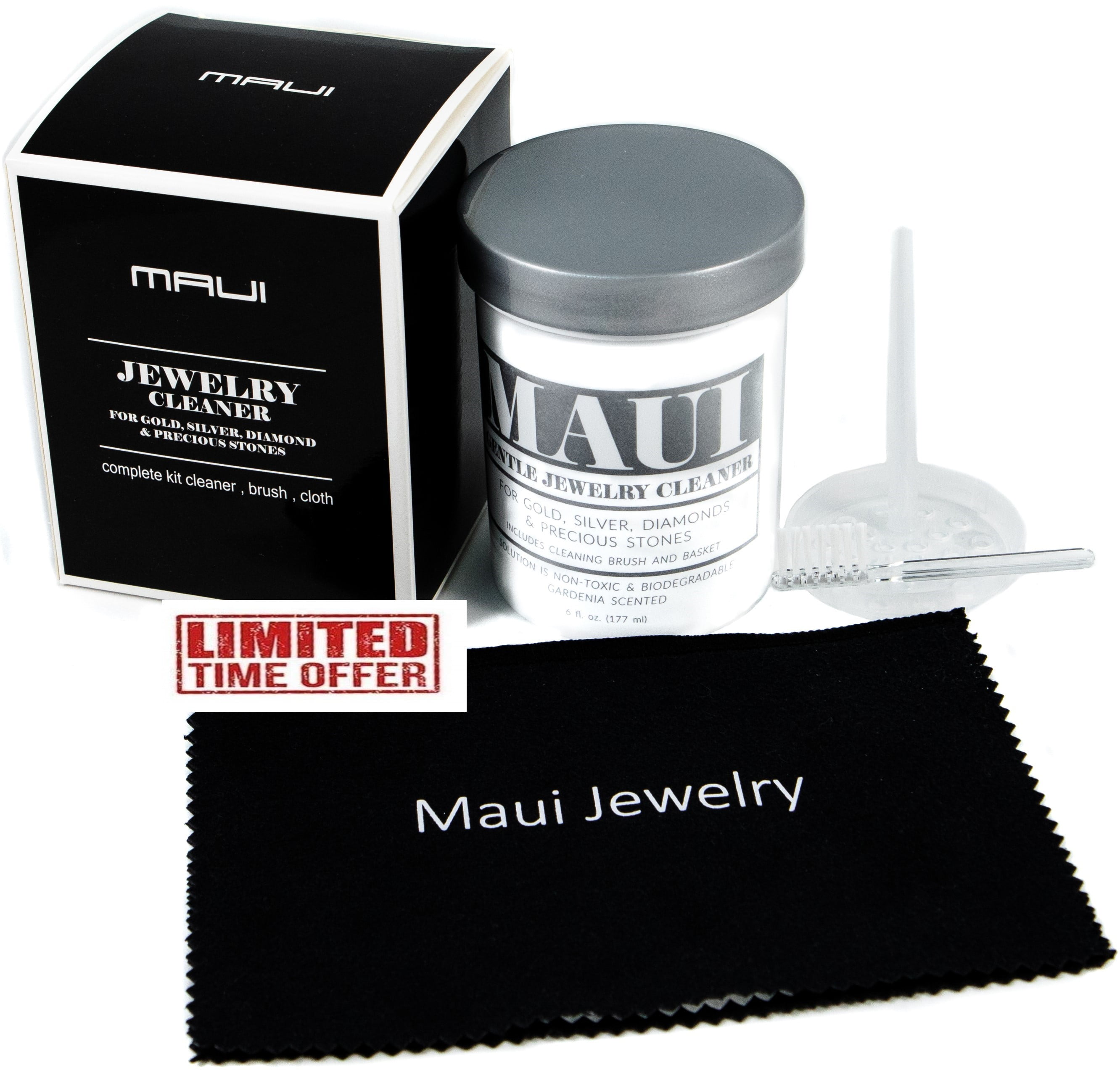 Fine Jewelry Cleaning Solution Kit With Brush Safely Clean Gold Silver  Diamond