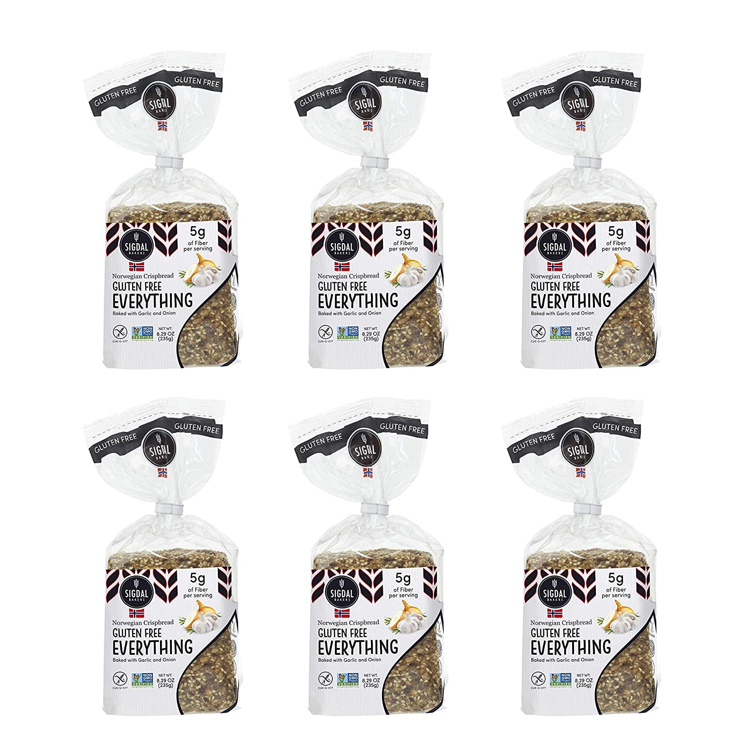 All Natural Norwegian Crispbread Non GMO, Vegan, Sugar , High Fiber