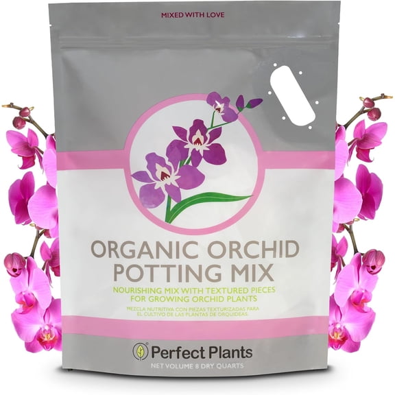 All Natural Orchid Potting Mix by - 8 Quarts Special Blend for Proper Root Development on All Orchid Plant Types