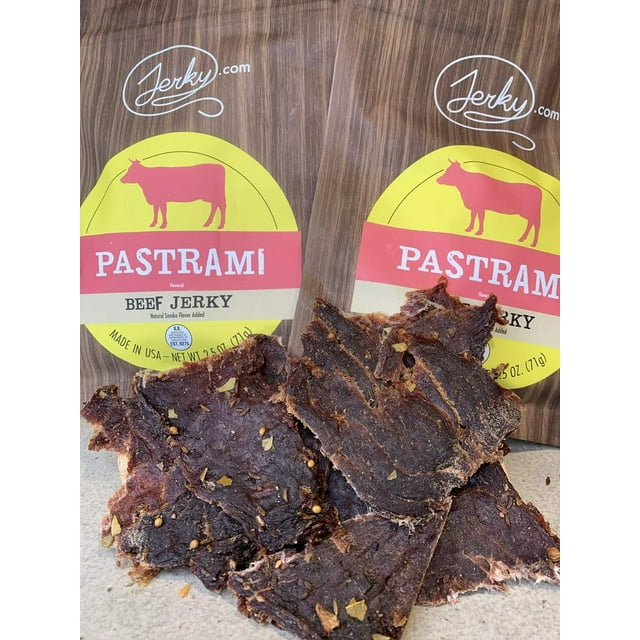All Natural Pastrami Jerky No Added Preservatives, No MSG or Nitrates