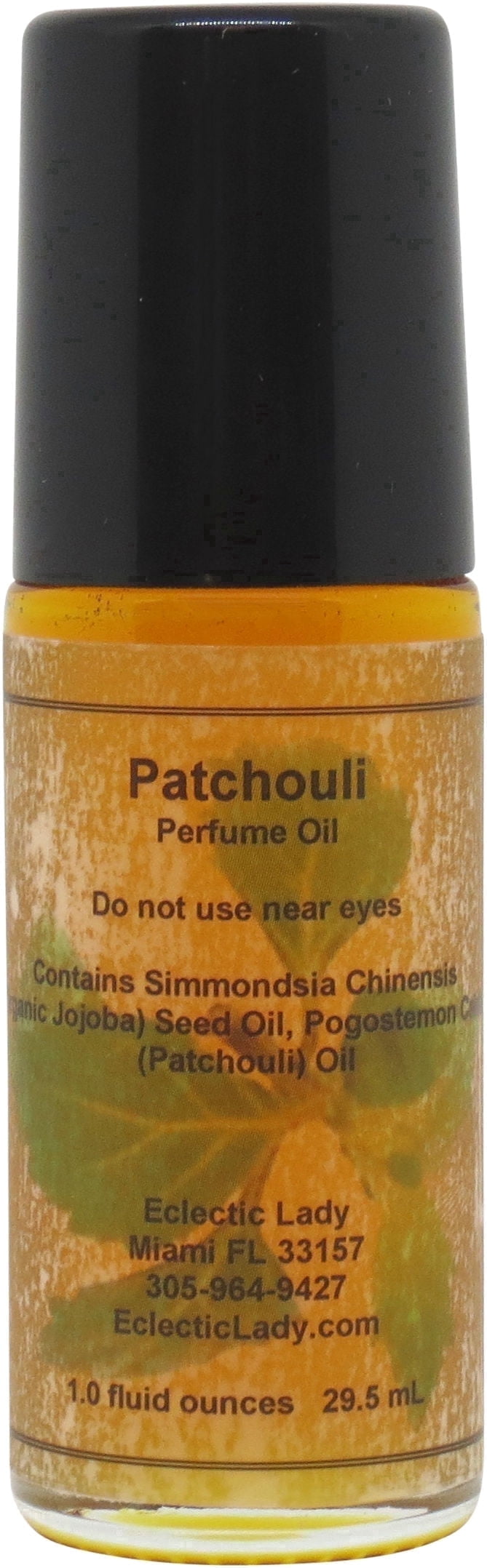 All Natural Patchouli Perfume Oil, 1.0 Oz Portable Roll-On Fragrance