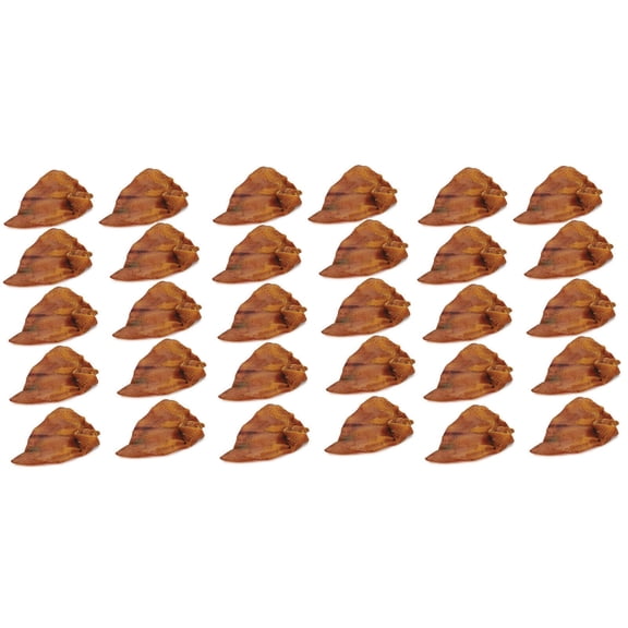 All Natural Pig Chews Irresistible Meaty Dog Treat Tarter Removing Gum Massaging (30 Pack)