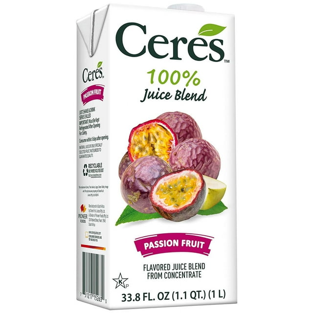All Natural Pure Fruit Juice Blend Passion Fruit Gluten Free Rich