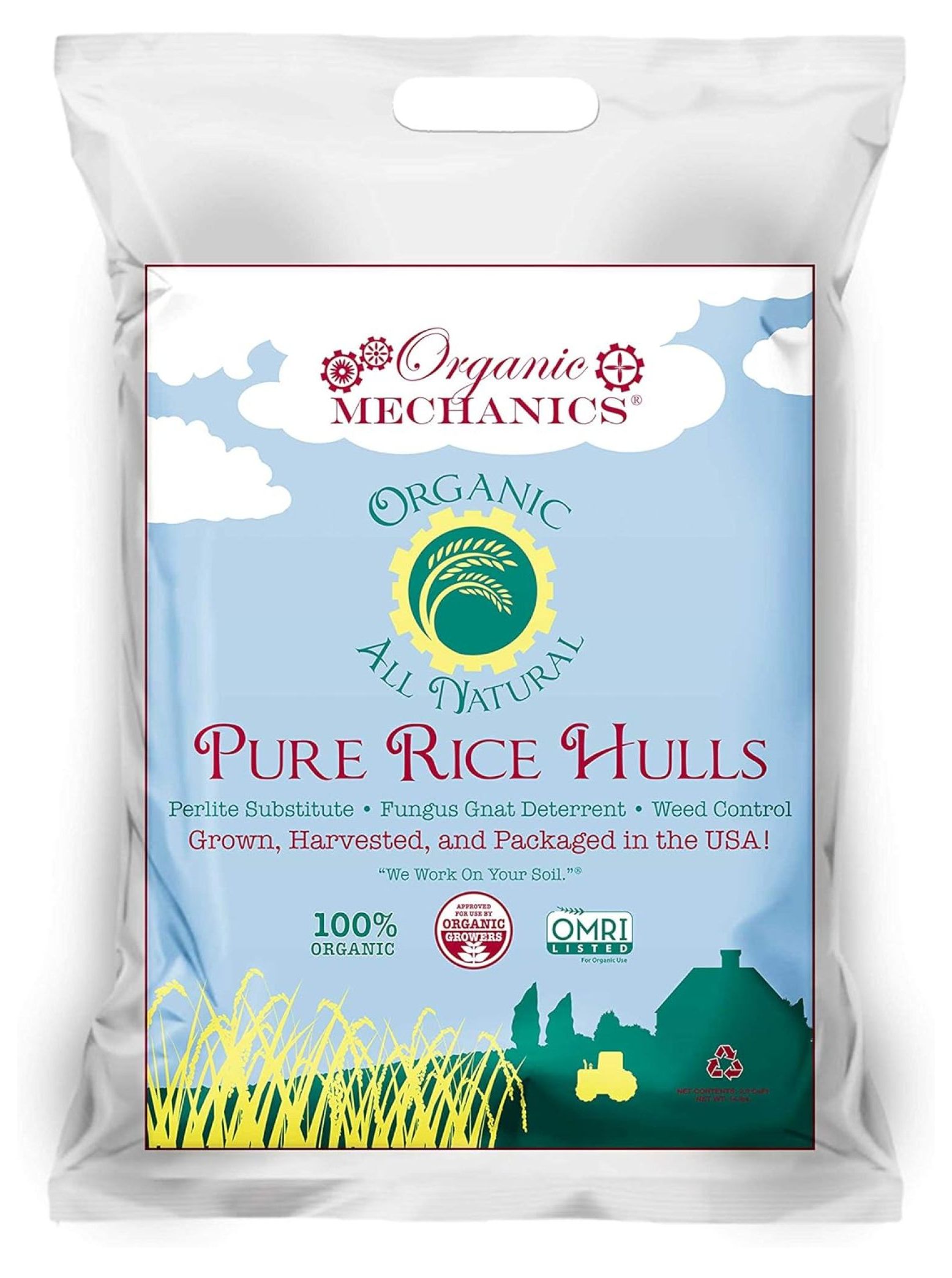 All Natural Pure Rice Hulls Perlite Substitute, 2 cu ft
