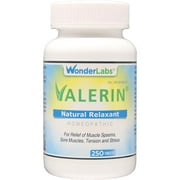 All-Natural Relaxant Valerin a Homeopathic Option for Pain and Stress from WonderLabs - 250 Tablets