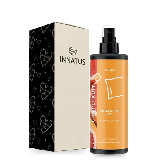 All-Natural Rose Pillow & Linen Spray 4oz Aromatherapy Mist for Relaxation & Better Sleep Chemical-Free, Water-Based Bedding & Room Spray (Grapefruit)