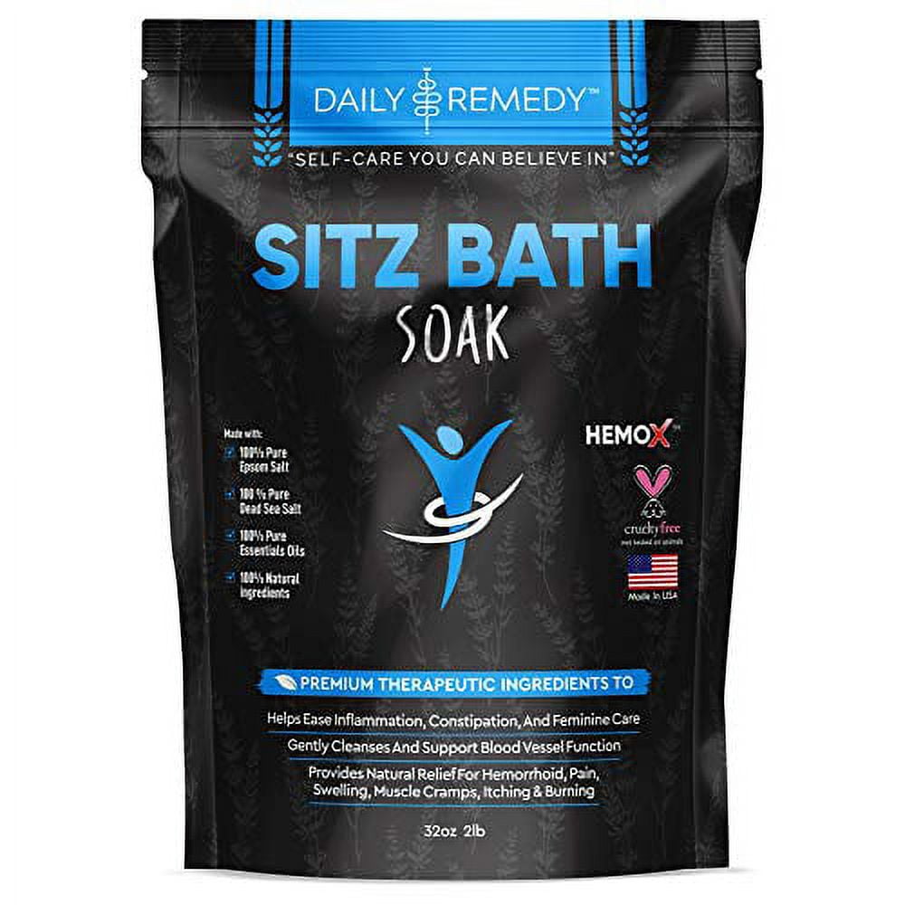 All Natural Sitz Bath Soak with Epsom Salt Made in USA for
