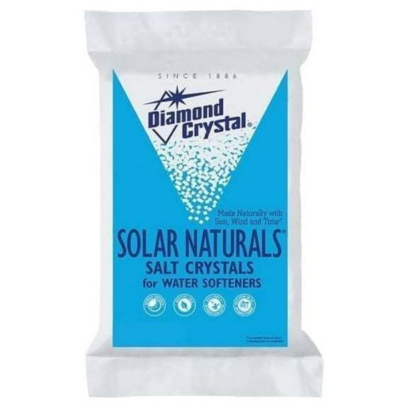 All Natural Solar Salt. Designed as Grade Salt for Water Softener. 50 Pound Bag