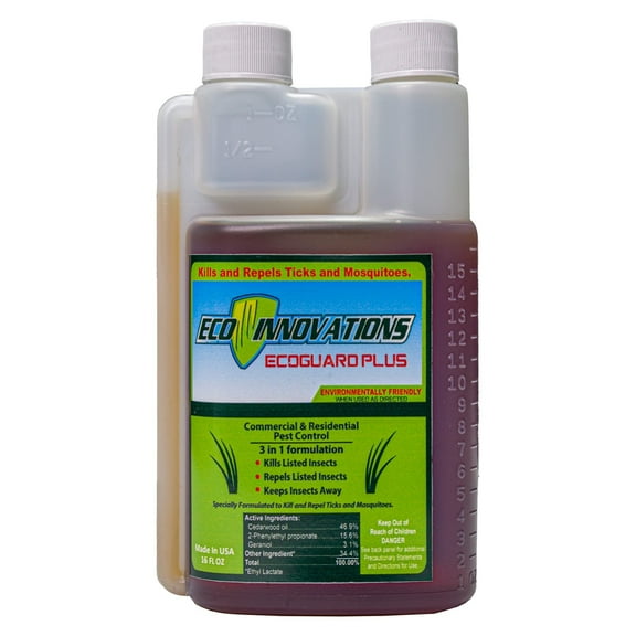 All Natural Tick & Mosquito Control Spray for Lawn and Landscape. EcoGuard Plus, 16 oz