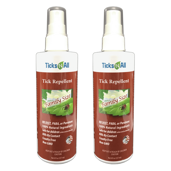 All Natural Tick Repellent 8oz (2 bottles)