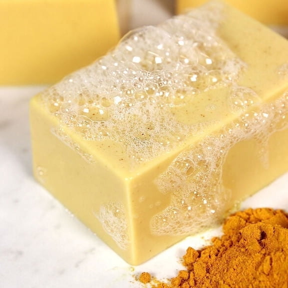 Velvet Butter Handmade Acne Bath Bar with Turmeric & Honey, Goats Milk, 4.5-5 oz