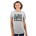 thumbnail image 1 of All Need Is Coffee Mascara Funny Gym Women's Graphic T Shirt Tees Brisco Brands S, 1 of 5