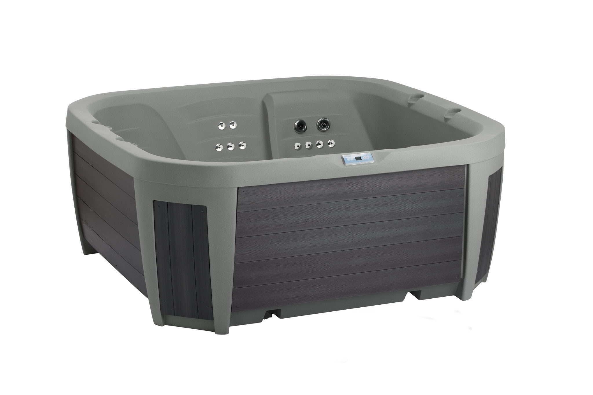 All New 2025 HydroLuxe BALI LOUNGER Taupe/Grey Hot Tub - 5-person, 46 Jets, 230v