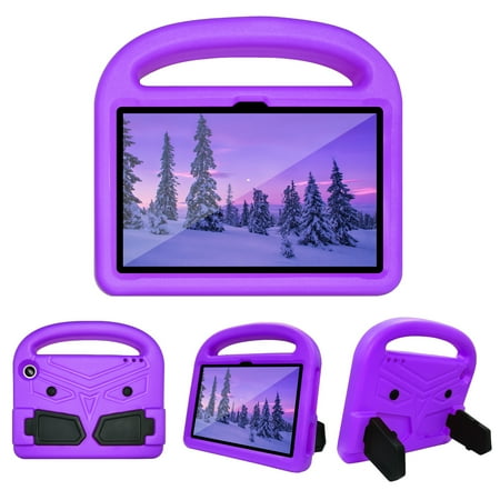 All-New for Amazon Fire 7 Tablet Case for Kids (12th Generation, 2022 Release) - Lightweight Shockproof Kid-Friendly Cover with Handle & Kickstand for Kindle Fire 7 Kids Tablet - Purple