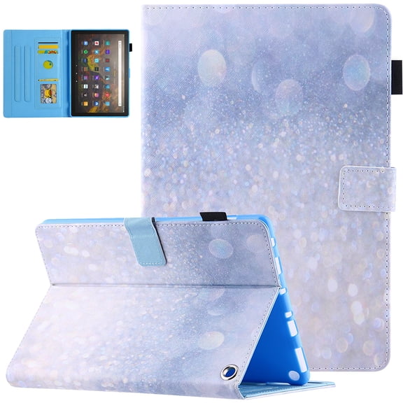 All-New Fire HD 8&HD 8 Plus Case (10th Generation, 2020 Release), Folio Stand Premium Leather Magnetic Wallet Cover with Smart Auto Wake/Sleep & Pencil Holder, Gold Sand