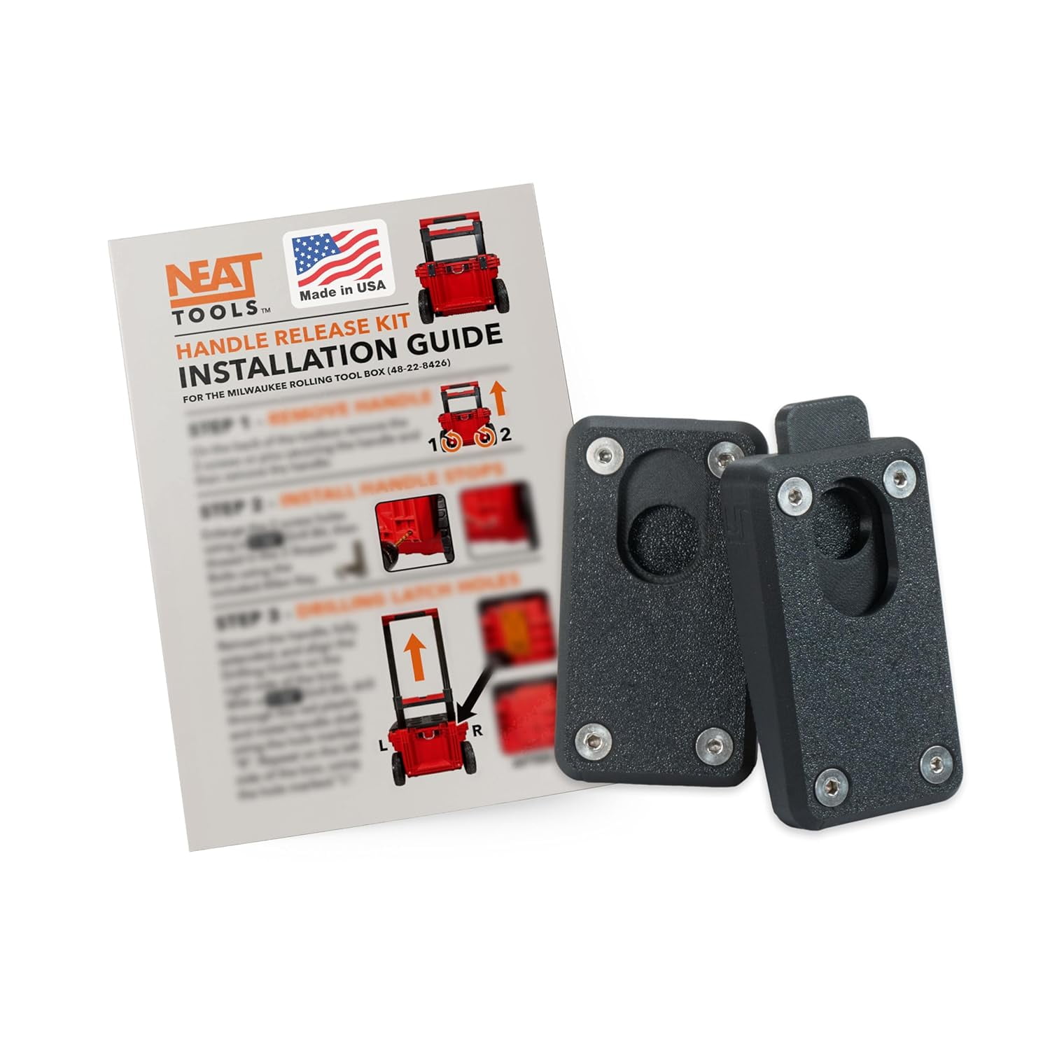 All New Neat Tools Handle Quick Release Pins Kit for Milwaukee PACKOUT