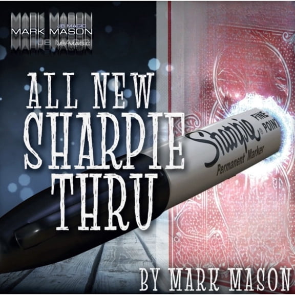 All New Sharpie Thru Magic Tricks Pen Through Card Classic Penetration Magia Close-up Street Illusions Gimmicks Mentalism Props