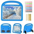 thumbnail image 1 of All-New for iPad 10th Gen 10.9" 2022 Case for Kids - Lightweight Shockproof Kid-Friendly Cover with Handle & Kickstand for iPad 10th Gen 10.9" - Blue, 1 of 8