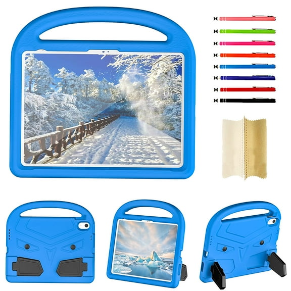 All-New for iPad 10th Gen 10.9" 2022 Case for Kids - Lightweight Shockproof Kid-Friendly Cover with Handle & Kickstand for iPad 10th Gen 10.9" - Blue