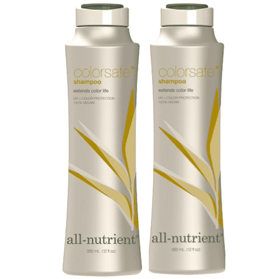 All-Nutrient Colorsafe Shampoo (12 FL OZ / 350 ML x2) 2 PACK - Extends Color Life, UV + Color Protection