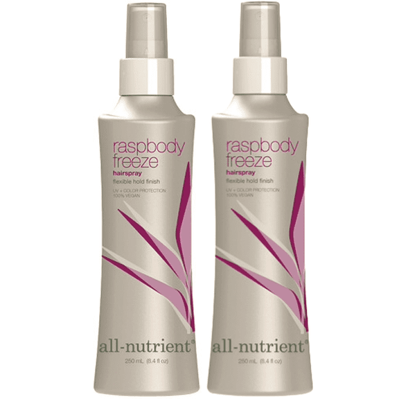 All-Nutrient Raspbody Freeze Hair Spray (8.4 FL OZ) 2 PACK - Flexible Hold Finish UV + Color Protection
