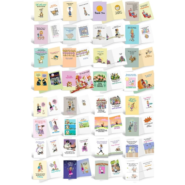 All Occasion Assortment PLUS Funny Birthday Assortment Full Color