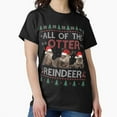 thumbnail image 1 of All Of Otter Reindeer Christmas Funny Sweater Pajamas Xmas Gi G19857 Unisex T-Shirt, Up to Size 5XL, 1 of 2