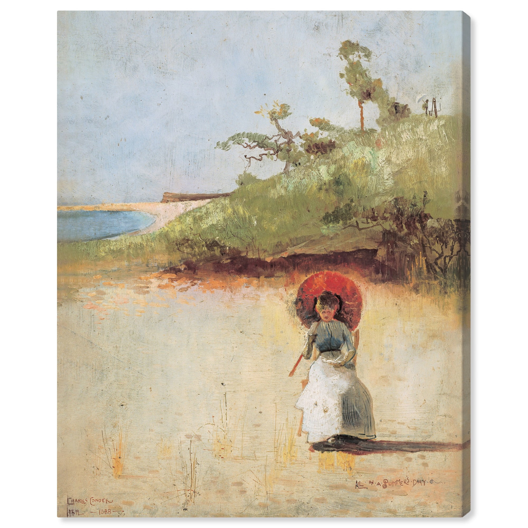 All On A Summer's Day Vintage Canvas Portrait, 20" x 24"