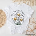 thumbnail image 1 of All Oopsies No Daisies T-Shirt, Funny Floral Natural and Black Tee for Quirky and Cottage Vibes, 1 of 8