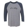 thumbnail image 1 of All Or Nothing Unisex 3/4 Sleeve Baseball Raglan Tee, 1 of 2