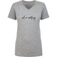 thumbnail image 1 of All Or Nothing Womens V-Neck T-Shirt, 1 of 3