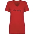 thumbnail image 1 of All Or Nothing Womens V-Neck T-Shirt, 1 of 2