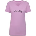 thumbnail image 1 of All Or Nothing Womens V-Neck T-Shirt, 1 of 3