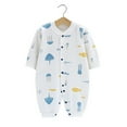 thumbnail image 1 of All Organic Cotton Soft 3-24 Months Baby Romper Jumpsuits for Boys and Girls Unisex Long Sleeve, 1 of 2